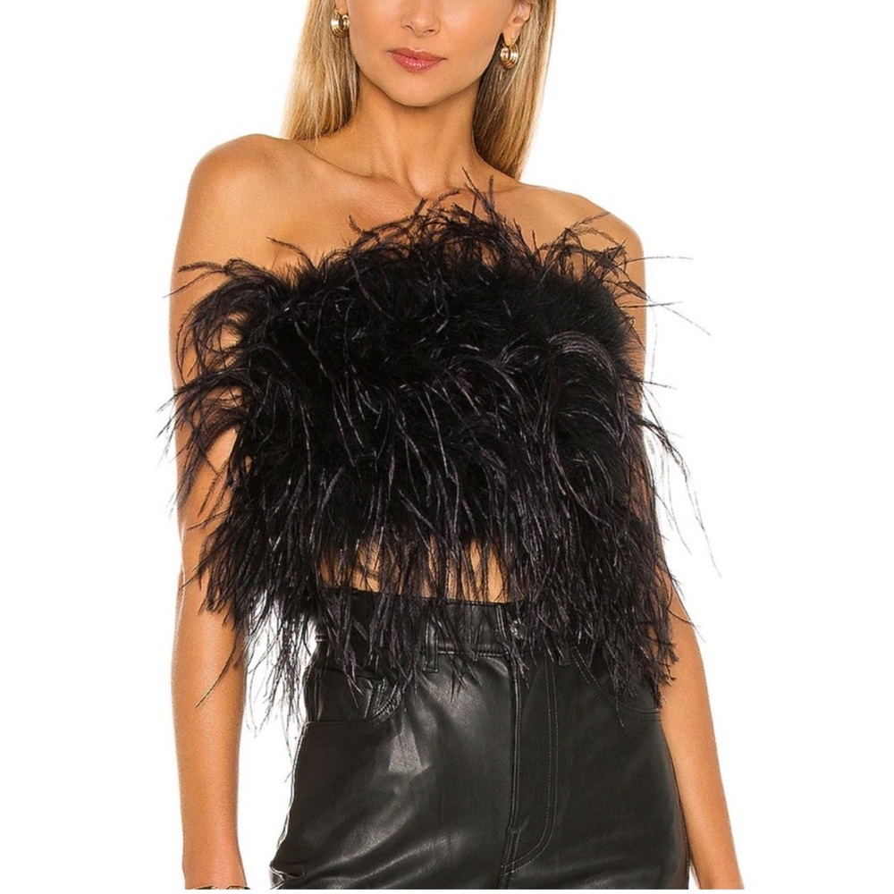 Black Feather Bustier